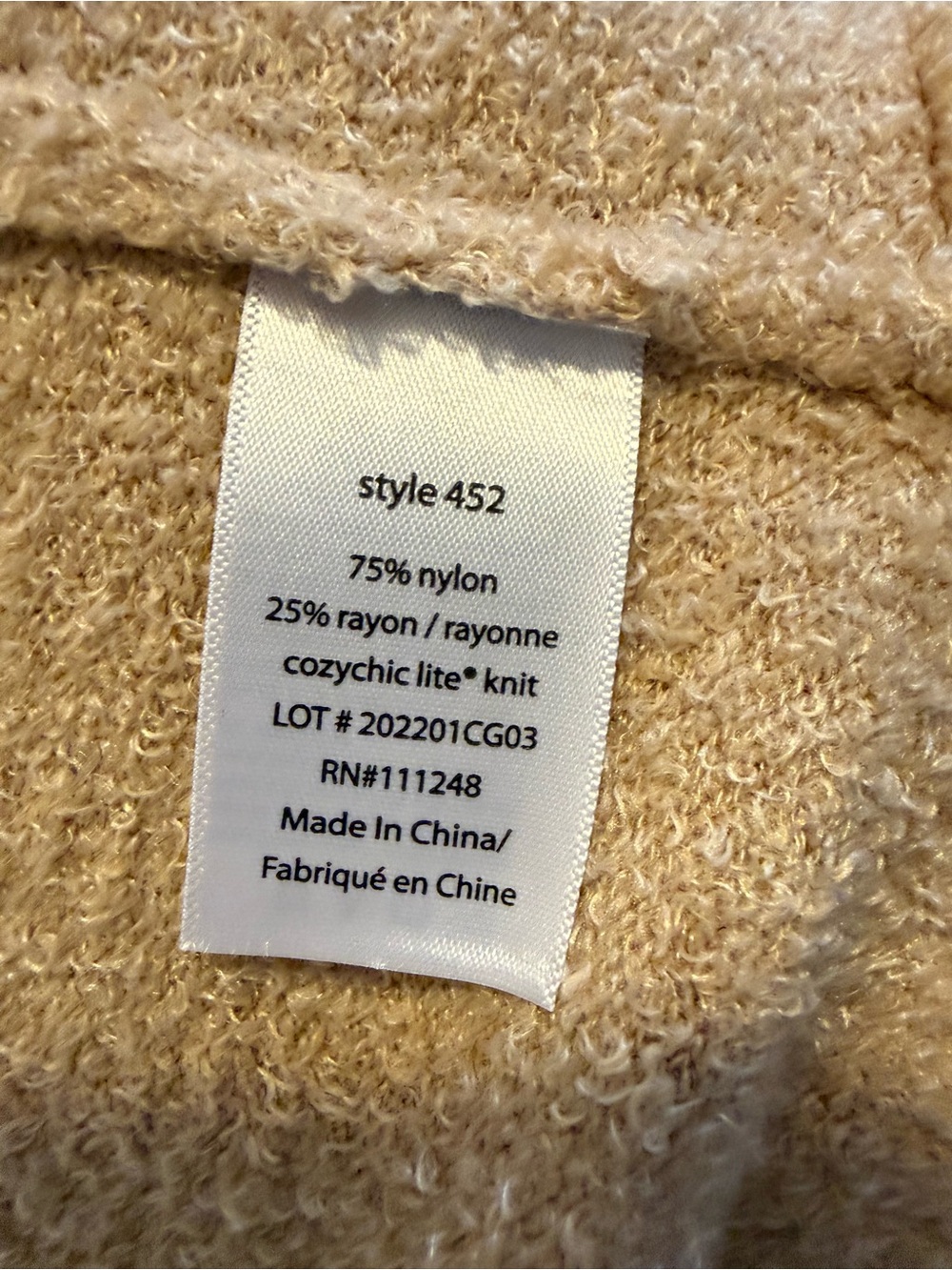 Barefoot Dreams CozyChic Lite Open-Front Cardigan - Taupe - Picture 7 of 7